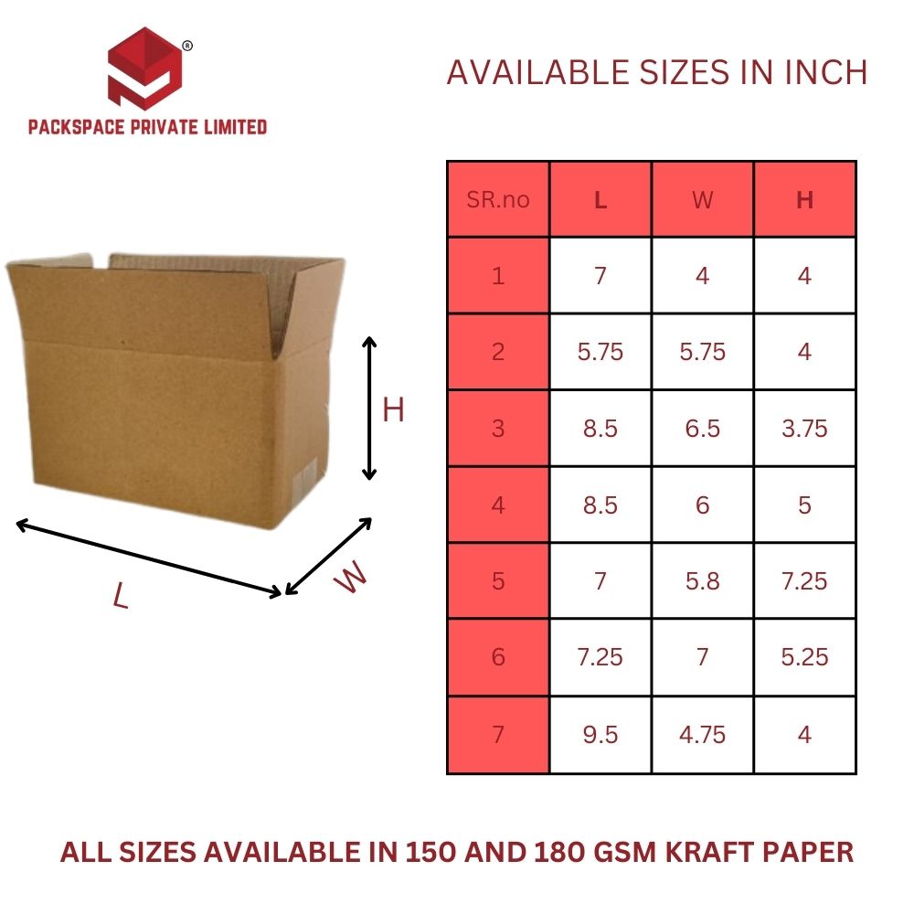 Kraft Shipping Carton(5.75 x 5.75 x 4 Inch)